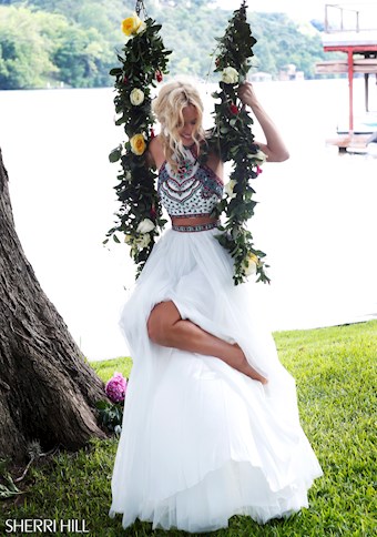 Sherri Hill 50075 #35 Ivory/Multi vertical thumbnail