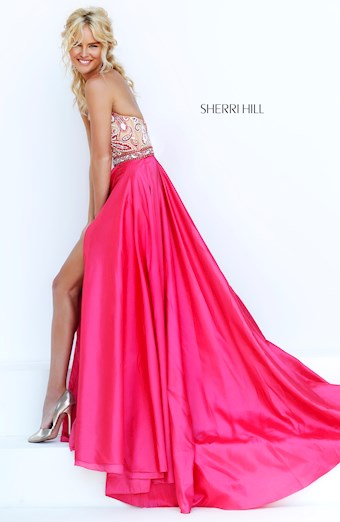 Sherri Hill 50076 #3 Nude/Coral vertical thumbnail