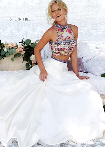 Sherri Hill 50080 #2 Ivory/Multi vertical thumbnail