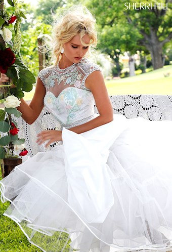 Sherri Hill 50084 #5 Ivory vertical thumbnail