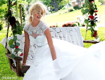 Sherri Hill 50084 #10 Ivory vertical thumbnail