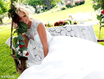 Sherri Hill 50084 #6 Ivory vertical thumbnail