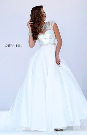 Sherri Hill 50084 #0 default Ivory frontface vertical thumbnail