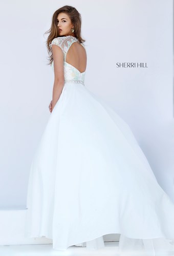 Sherri Hill 50084 #9 Ivory vertical thumbnail