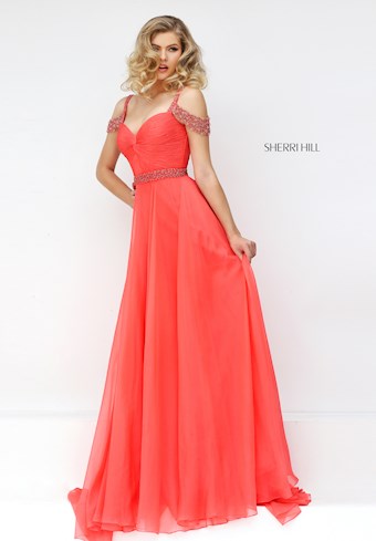 Sherri Hill 50086 #15 Coral vertical thumbnail