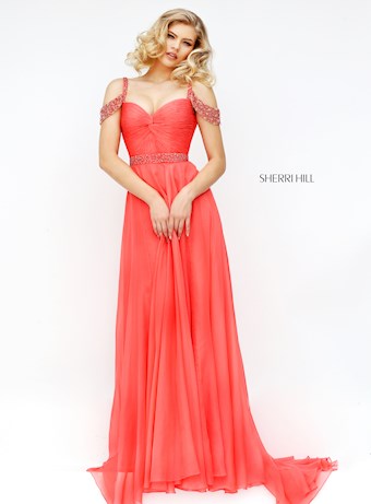 Sherri Hill 50086 #2 Coral vertical thumbnail
