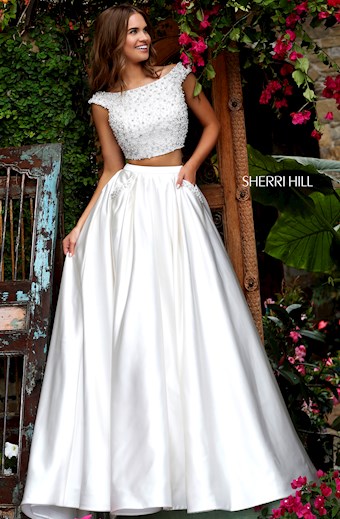 Sherri Hill 50088 #1 Ivory vertical thumbnail