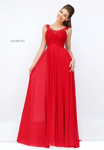Sherri Hill 50093 #0 default Red frontface vertical thumbnail
