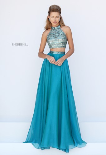 Sherri Hill 50096 #1 Jade frontface vertical thumbnail