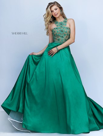 Sherri Hill 50106 #8 Emerald vertical thumbnail