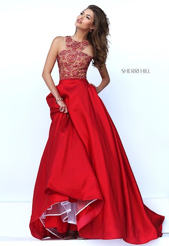 Sherri Hill 50106 #12 Red vertical thumbnail
