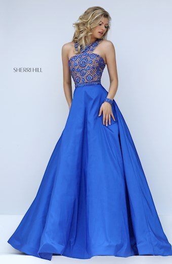 Sherri Hill 50106 #7 Royal vertical thumbnail