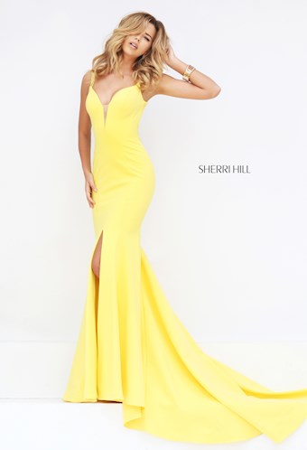 Sherri Hill 50125 #3 Yellow vertical thumbnail