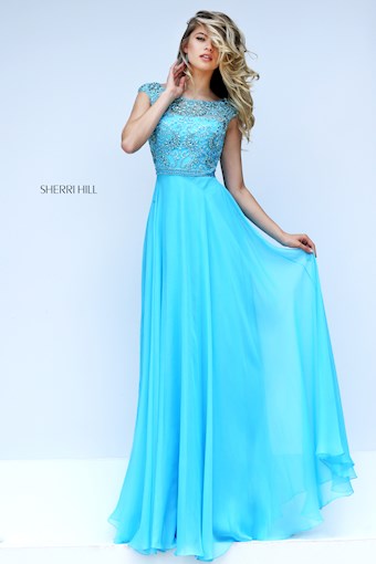 Sherri Hill 50132 #0 default Seafoam frontface vertical thumbnail