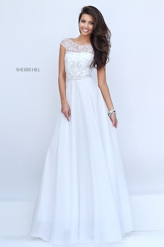 Sherri Hill 50132 #5 Ivory vertical thumbnail