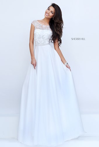 Sherri Hill 50132 #1 Ivory vertical thumbnail