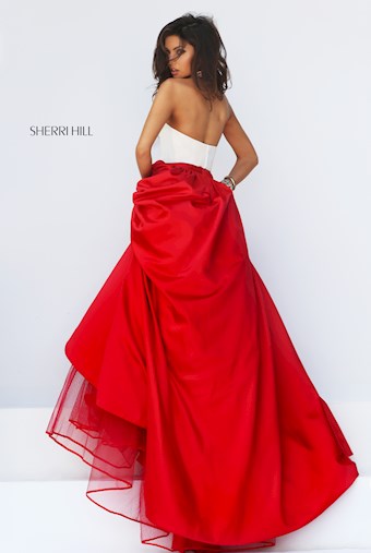 Sherri Hill 50134 #3 Ivory/Red vertical thumbnail