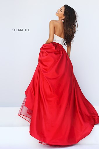 Sherri Hill 50134 #1 Ivory/Red vertical thumbnail