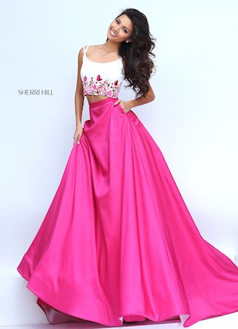 Sherri Hill 50139 #5 Fuchsia vertical thumbnail