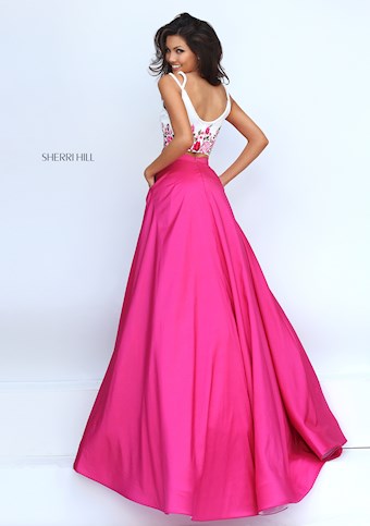 Sherri Hill 50139 #1 Fuchsia vertical thumbnail