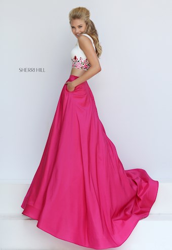 Sherri Hill 50139 #3 Fuchsia vertical thumbnail