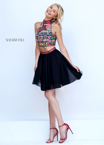 Sherri Hill 50140 #11 Black/Multi vertical thumbnail
