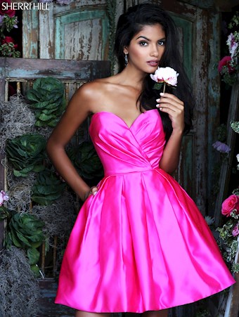 Sherri Hill 50147 #5 Fuchsia vertical thumbnail