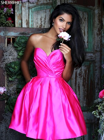 Sherri Hill 50147 #2 Fuchsia vertical thumbnail
