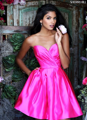 Sherri Hill 50147 #3 Fuchsia vertical thumbnail
