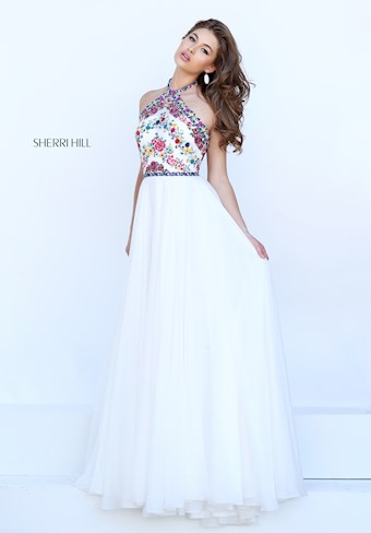 Sherri Hill 50149 #7 Ivory/Multi vertical thumbnail