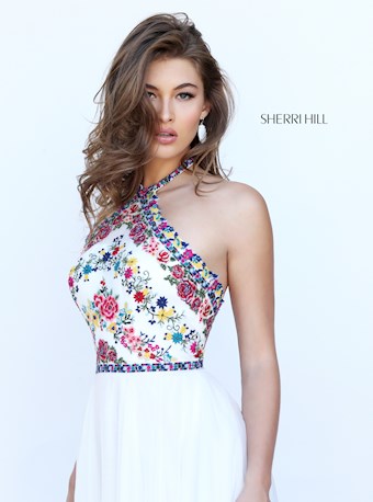 Sherri Hill 50149 #1 Ivory/Multi vertical thumbnail