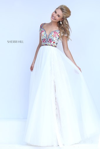 Sherri Hill 50151 #5 Ivory/Multi vertical thumbnail
