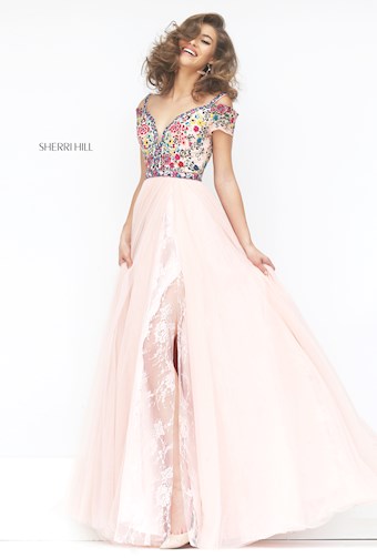 Sherri Hill 50151 #12 Blush/Multi vertical thumbnail