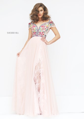 Sherri Hill 50151 #2 Blush/Multi vertical thumbnail