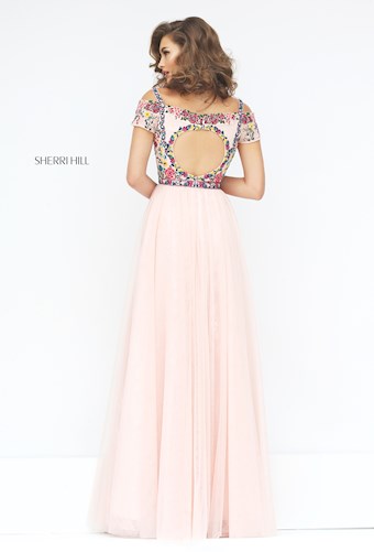 Sherri Hill 50151 #8 Blush/Multi vertical thumbnail
