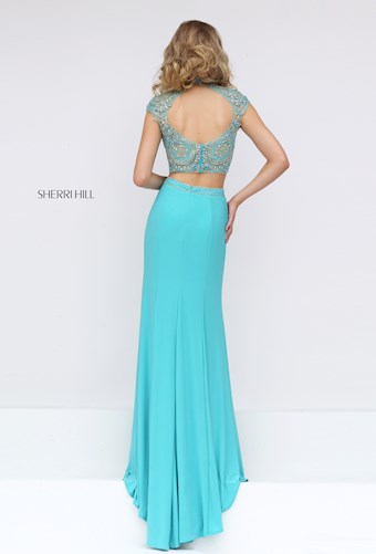 Sherri Hill 50154 #3 Aqua vertical thumbnail