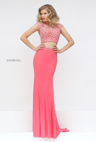 Sherri Hill 50154 #5 Coral vertical thumbnail