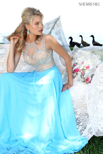 Sherri Hill 50160 #8 Light Blue vertical thumbnail