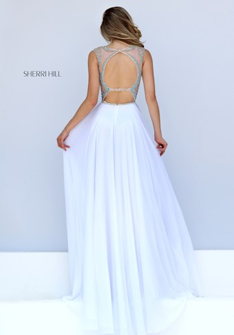 Sherri Hill 50160 #9 Ivory/Turquoise vertical thumbnail