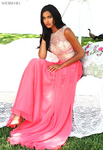 Sherri Hill 50160 #7 Coral vertical thumbnail