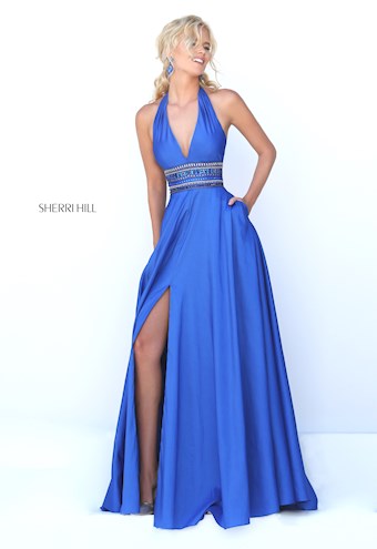 Sherri Hill 50190 #0 default Royal frontface vertical thumbnail