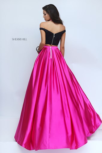 Sherri Hill 50194 #3 Black/Fuchsia vertical thumbnail