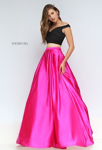 Sherri Hill 50194 #6 Black/Royal vertical thumbnail