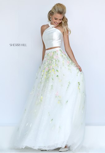 Sherri Hill 50196 #0 default Ivory frontface vertical thumbnail