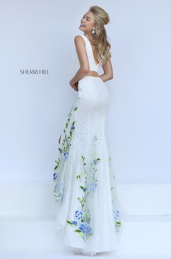 Sherri Hill 50198 #2 Ivory/Multi vertical thumbnail