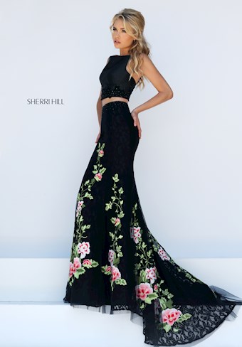 Sherri Hill 50199 #5 Black/Multi vertical thumbnail