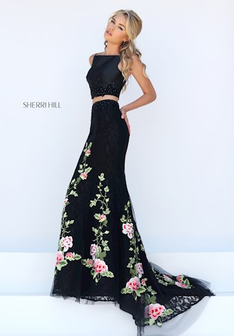 Sherri Hill 50199 #6 Black/Multi vertical thumbnail