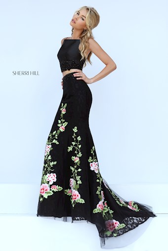 Sherri Hill 50199 #2 Black/Multi vertical thumbnail