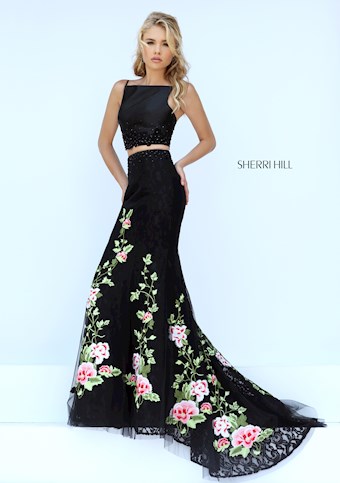 Sherri Hill 50199 #4 Black/Multi vertical thumbnail