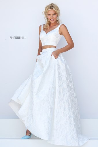 Sherri Hill 50200 #5 Ivory vertical thumbnail